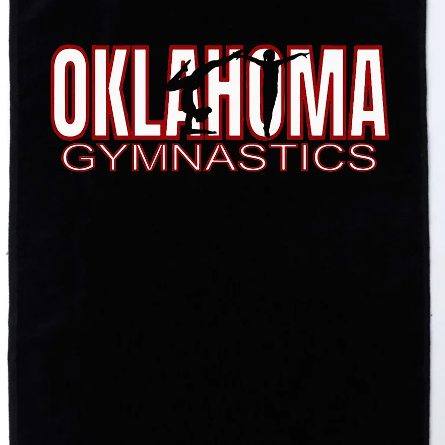 Oklahoma Gymnastics Competition Gymnast Tumbling Girl Gift Platinum Collection Golf Towel