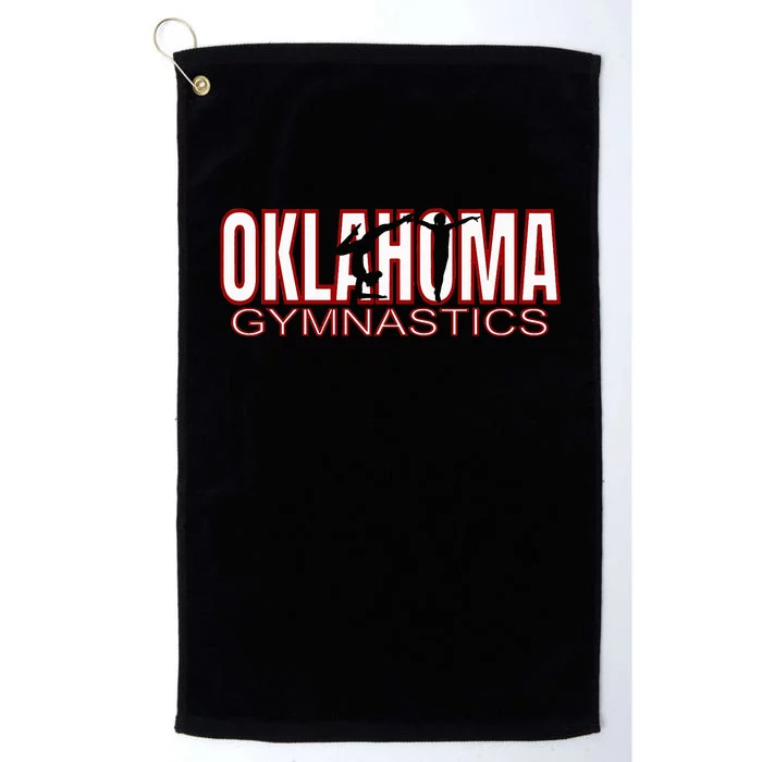 Oklahoma Gymnastics Competition Gymnast Tumbling Girl Gift Platinum Collection Golf Towel