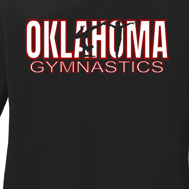 Oklahoma Gymnastics Competition Gymnast Ladies Long Sleeve Shirt