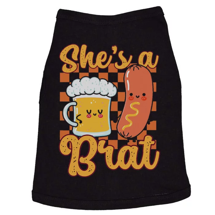 Oktoberfest German Drinking SheS A Brat Couple Matching Doggie Tank