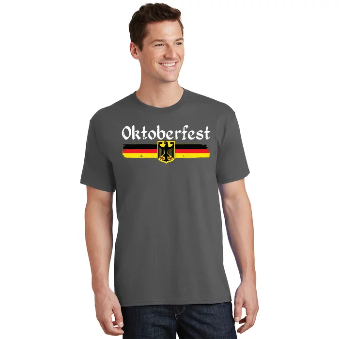 Oktoberfest German Drinking Vintage German Flag T-Shirt