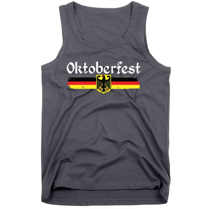 Oktoberfest German Drinking Vintage German Flag Tank Top