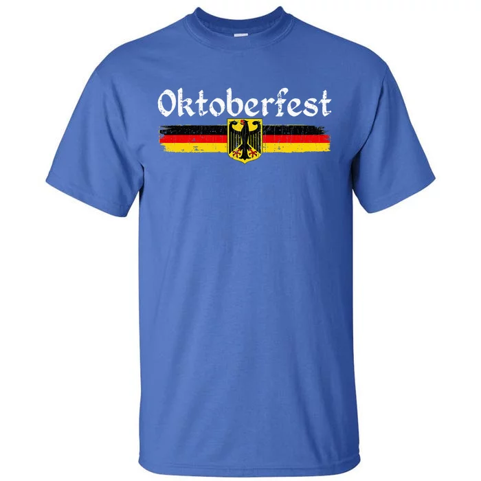 Oktoberfest German Drinking Women Vintage German Flag Tall T-Shirt