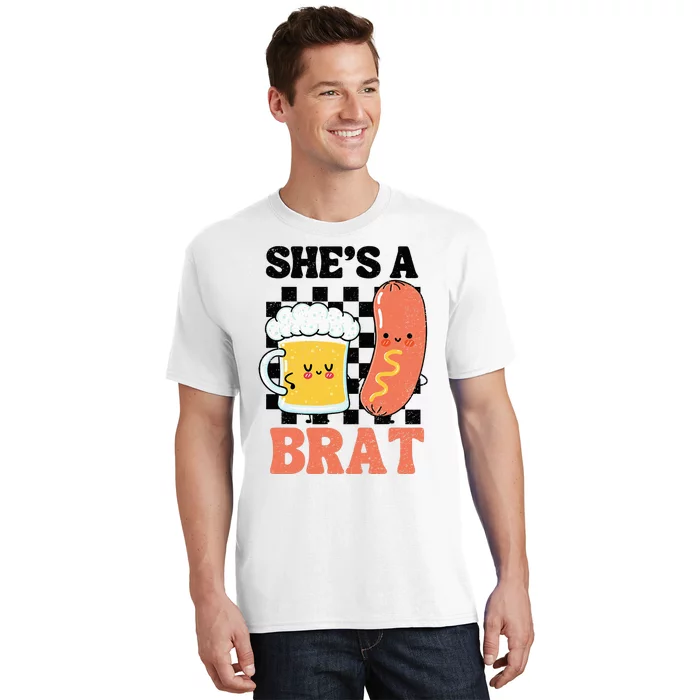 Oktoberfest German Drinking SheS A Brat Couple Matching T-Shirt