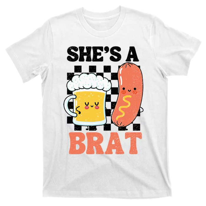 Oktoberfest German Drinking SheS A Brat Couple Matching T-Shirt