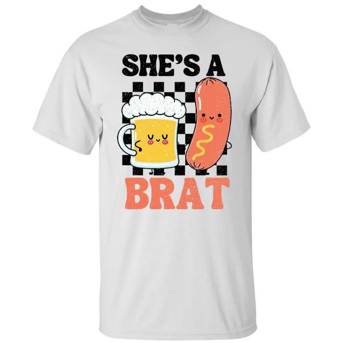 Oktoberfest German Drinking SheS A Brat Couple Matching Tall T-Shirt