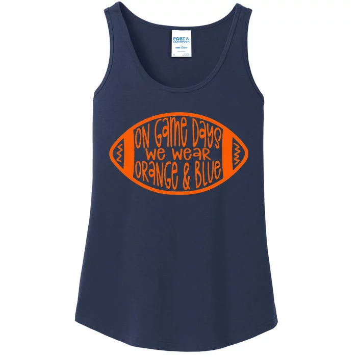 On Game Days We Wear Orange & Blue Ladies Essential Tank