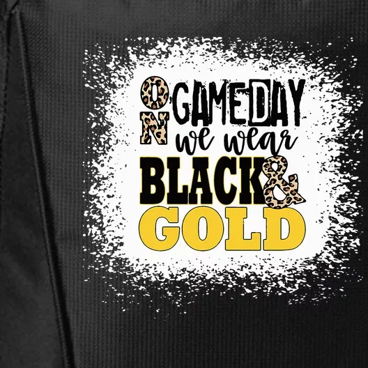 On Game Day Football We Wear Gold And Black City Backpack