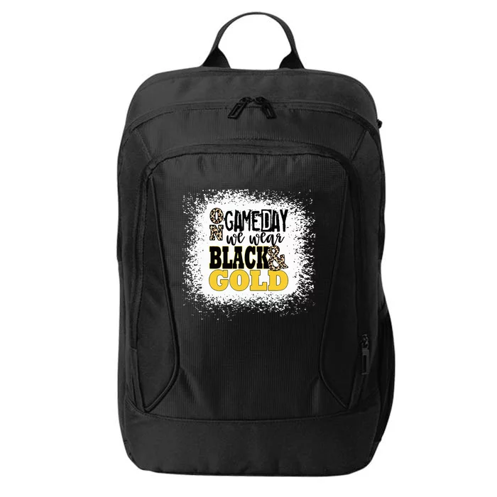 On Game Day Football We Wear Gold And Black City Backpack