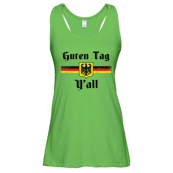 Oktoberfest German Flag Eagle Prost Guten Tag Yall Ladies Essential Flowy Tank