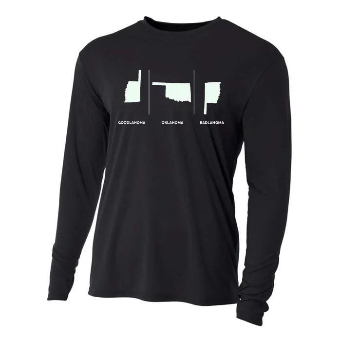 Oklahoma Gift For A Man Or Woman From Oklahoma Cooling Performance Long Sleeve Crew