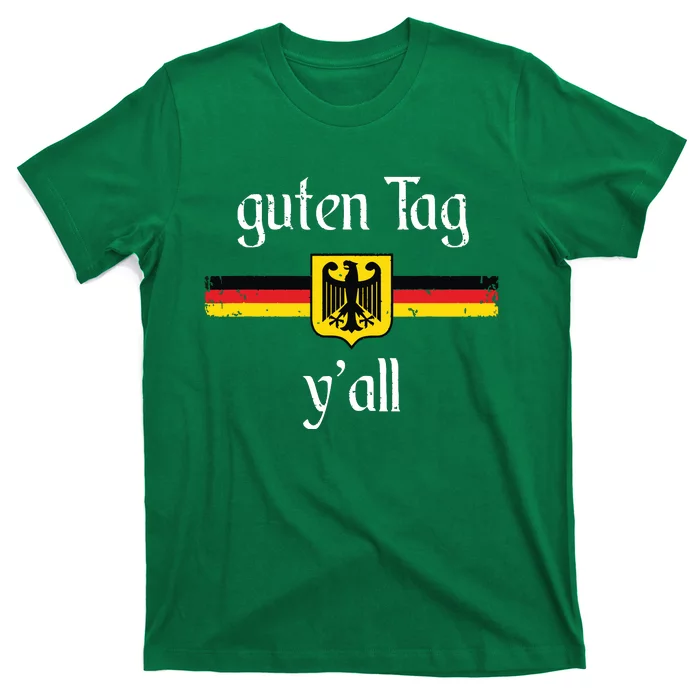 Oktoberfest German Flag Eagle Prost Guten Tag Yall T-Shirt