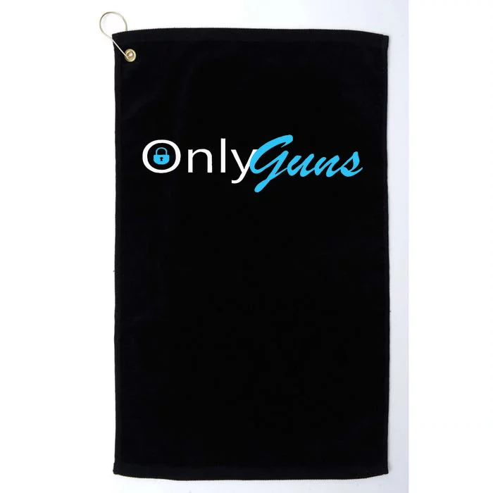 Only Guns Funny Gun Owner Ammo Platinum Collection Golf Towel