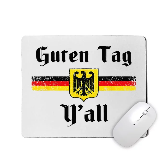 Oktoberfest German Flag Eagle Prost Guten Tag YAll Fun Idea Mousepad