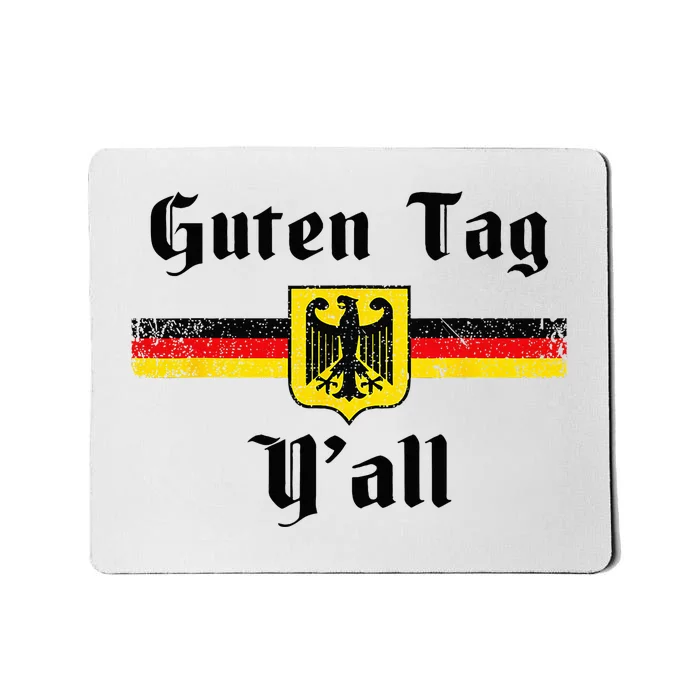 Oktoberfest German Flag Eagle Prost Guten Tag YAll Fun Idea Mousepad