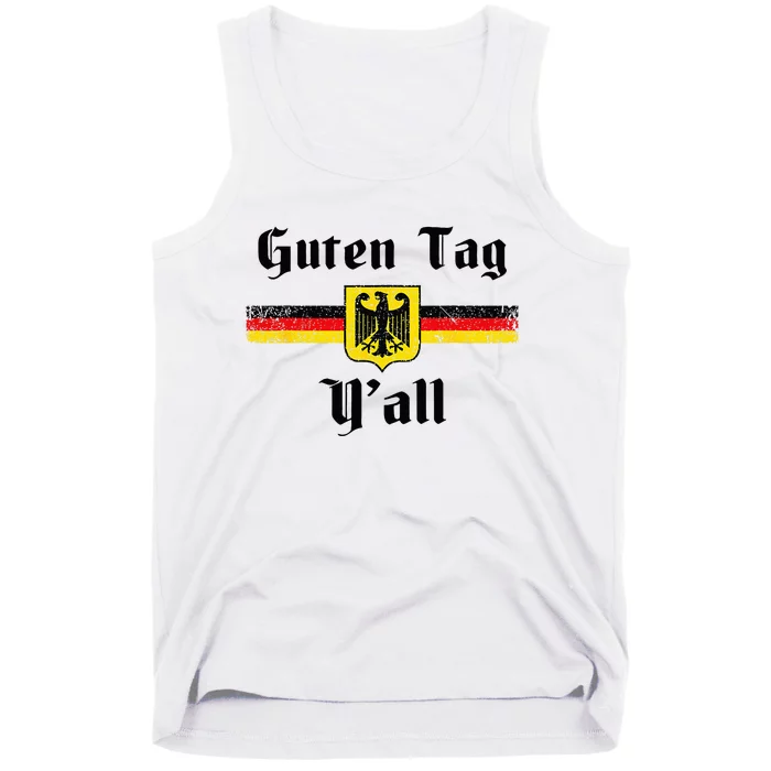 Oktoberfest German Flag Eagle Prost Guten Tag YAll Fun Idea Tank Top