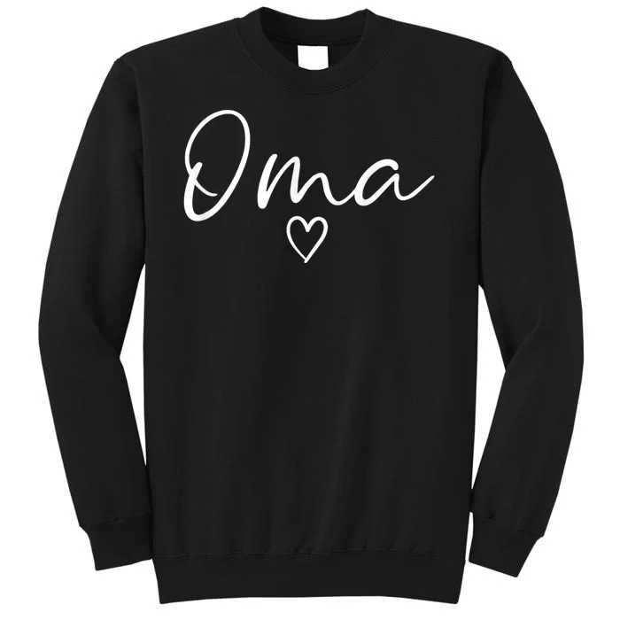 Oma Gifts For Women Grandma Heart MotherS Day Oma Sweatshirt