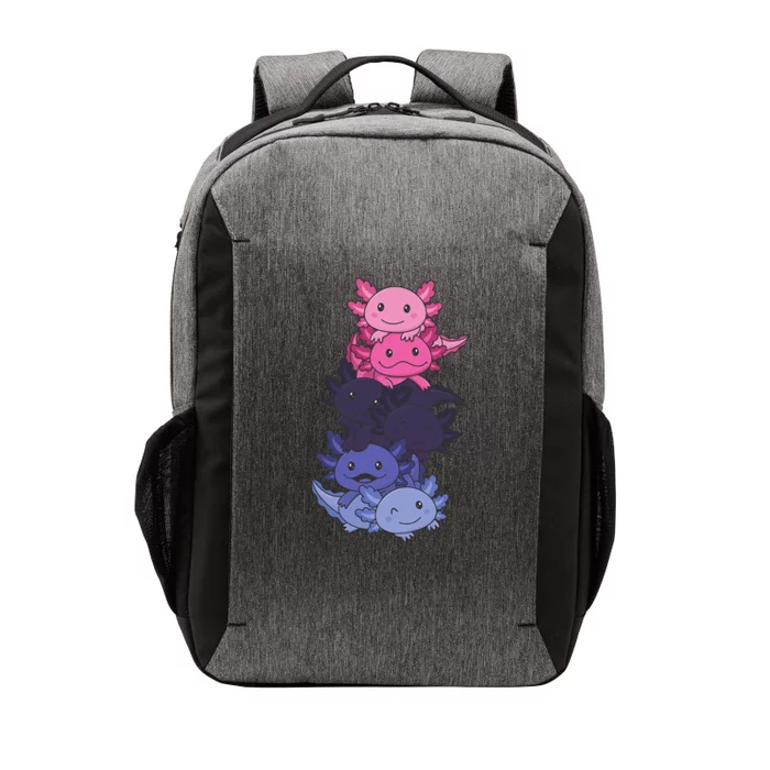 Omnisexual Gender fluid Pride LGBTQ Axolotl Vector Backpack