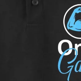 Only Gains Funny Gym Fitness Workout Parody Dry Zone Grid Performance Polo