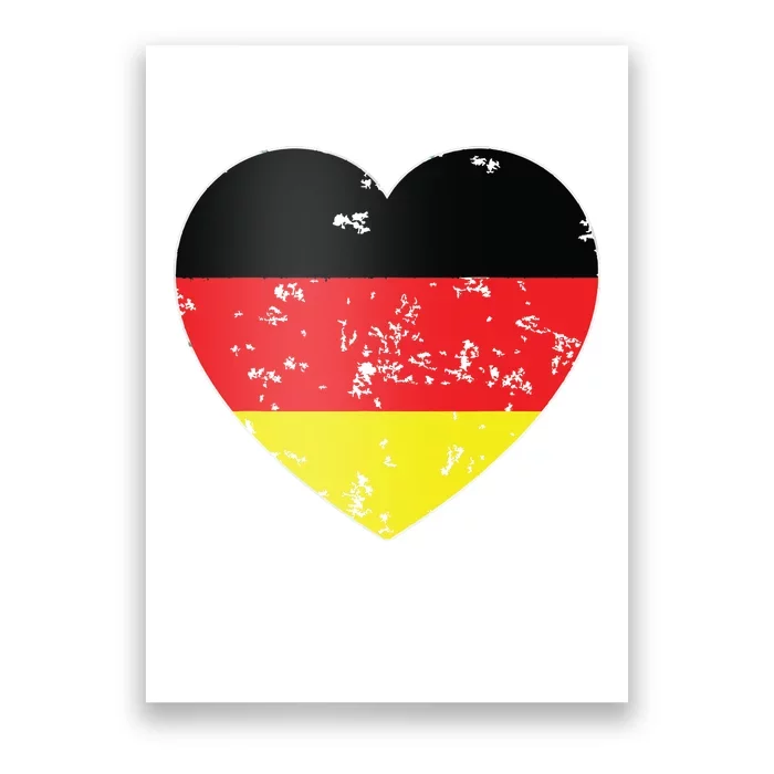 Oktoberfest German Flag Heart Germany Gift Mom Wife Poster