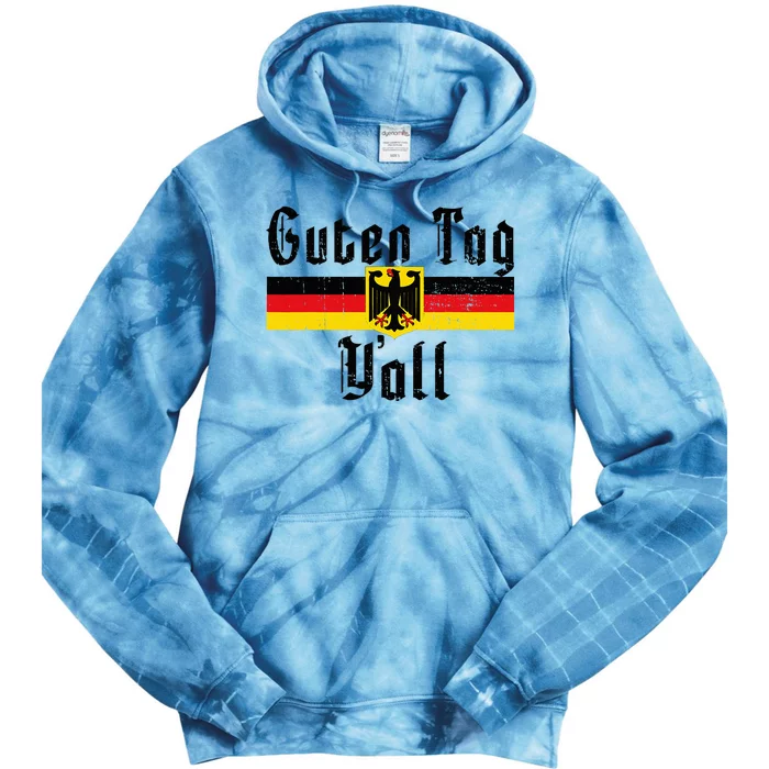 Oktoberfest German Flag Eagle Prost Guten Tag YAll Tie Dye Hoodie