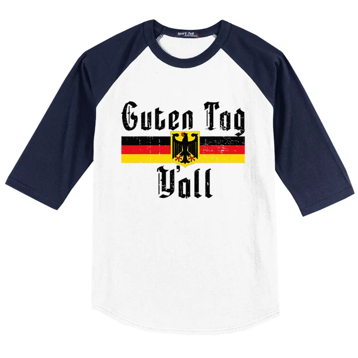 Oktoberfest German Flag Eagle Prost Guten Tag YAll Baseball Sleeve Shirt