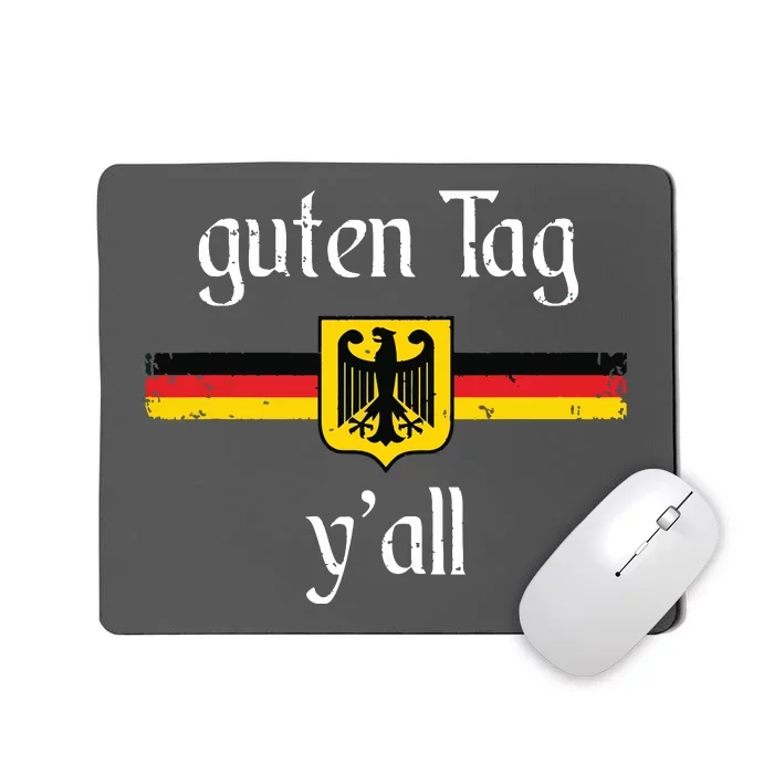 Oktoberfest German Flag Eagle Prost Guten Tag Yall Mousepad