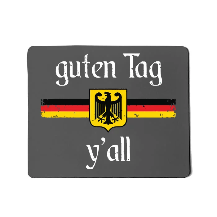 Oktoberfest German Flag Eagle Prost Guten Tag Yall Mousepad