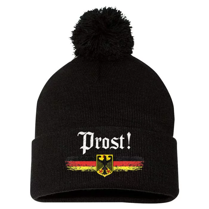 Oktoberfest German Flag Prost Vintage Pom Pom 12in Knit Beanie