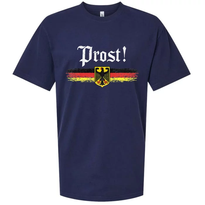 Oktoberfest German Flag Prost Vintage Sueded Cloud Jersey T-Shirt