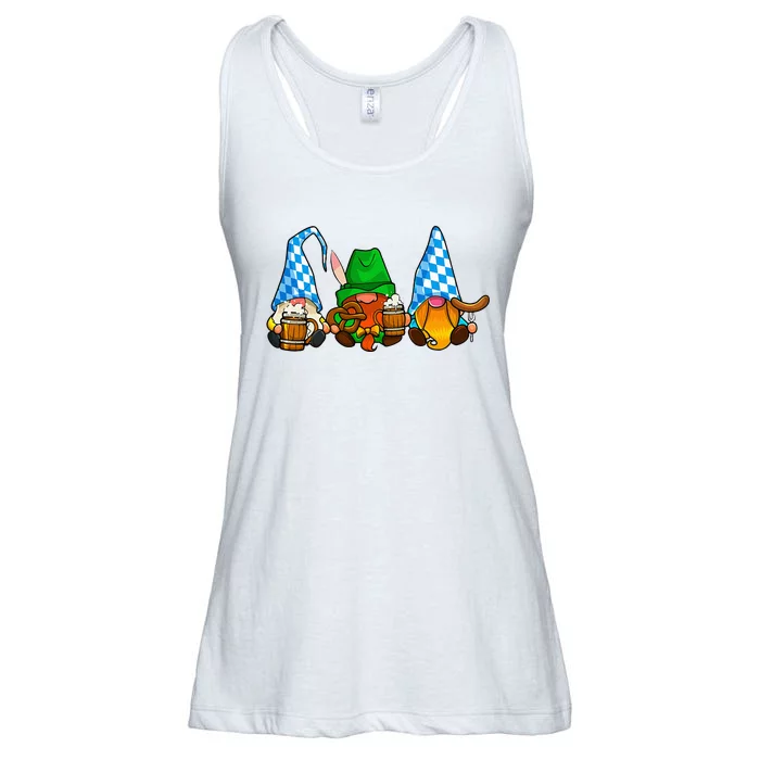 Oktoberfest Gnomes Funny Sausage Bratwurst German Party Ladies Essential Flowy Tank