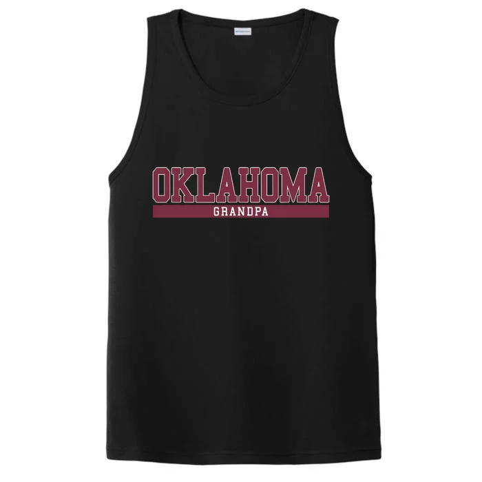 Oklahoma Grandpa Funny Performance Tank