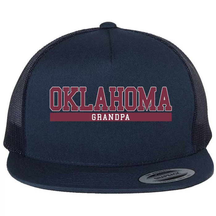 Oklahoma Grandpa Funny Flat Bill Trucker Hat