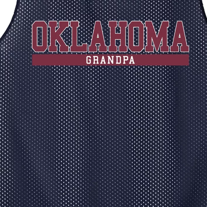 Oklahoma Grandpa Funny Mesh Reversible Basketball Jersey Tank