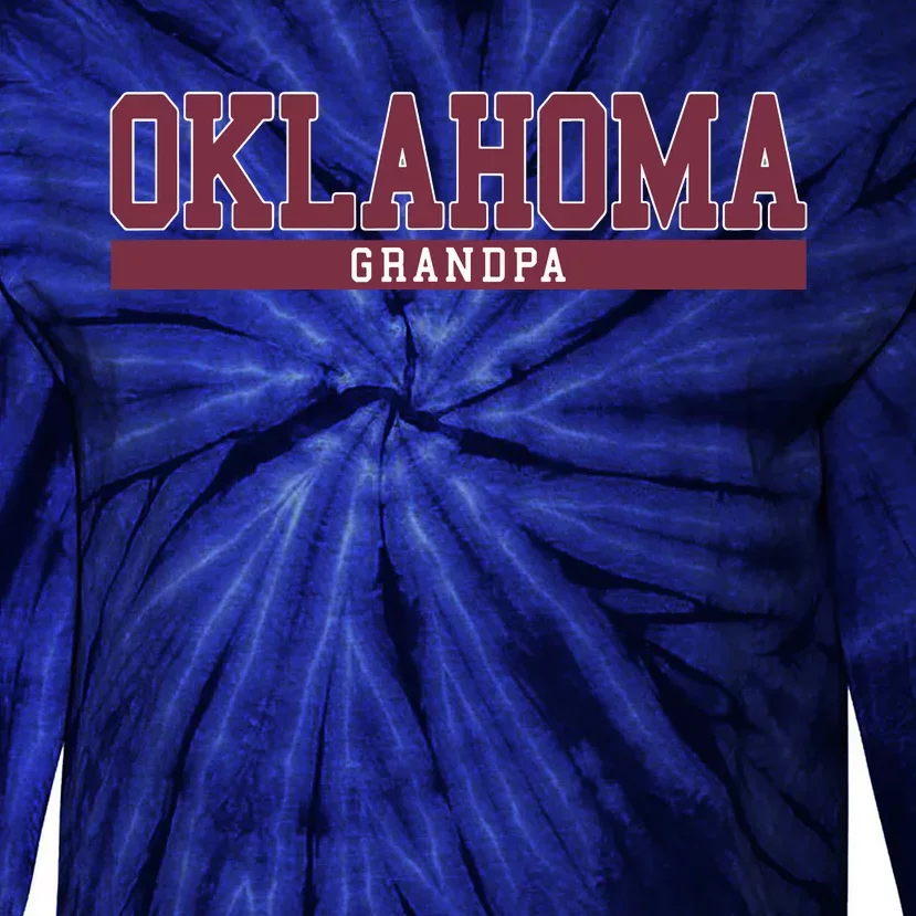 Oklahoma Grandpa Funny Tie-Dye Long Sleeve Shirt