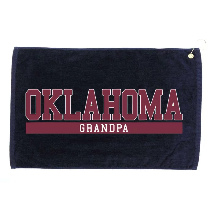 Oklahoma Grandpa Funny Grommeted Golf Towel