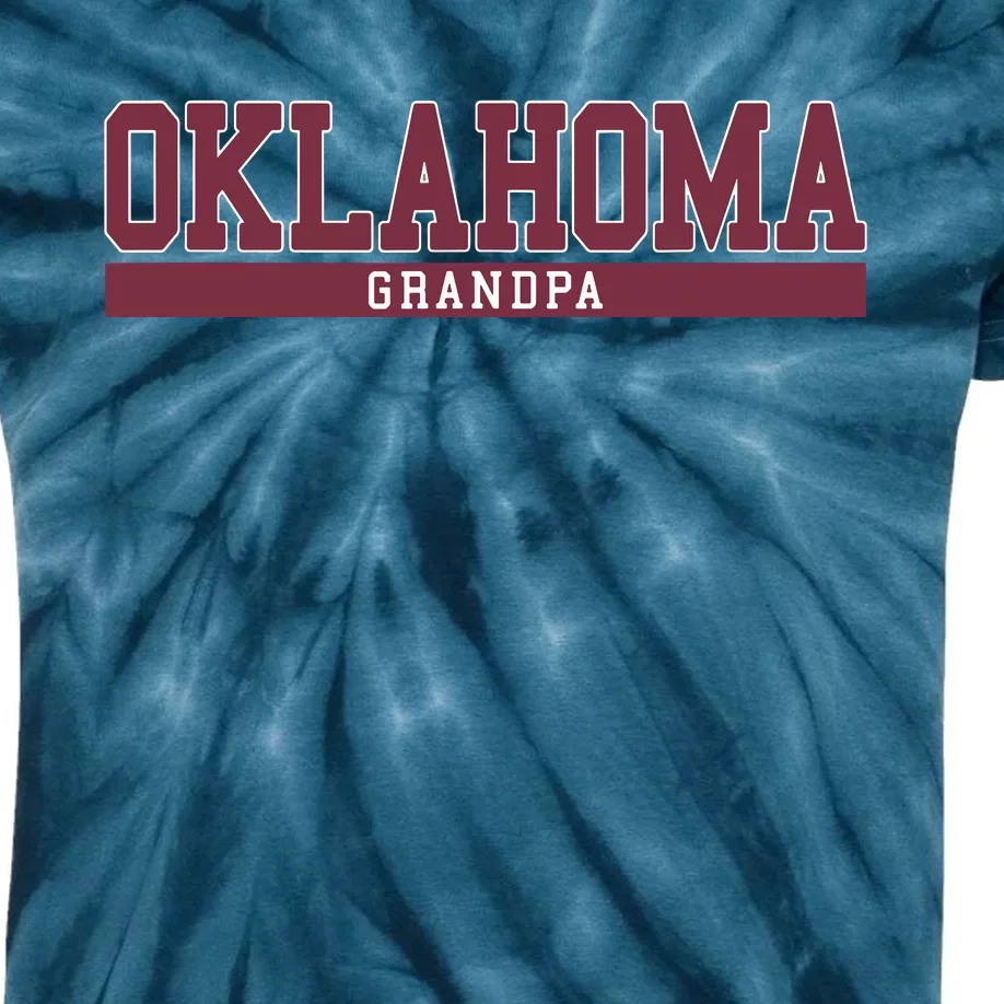 Oklahoma Grandpa Funny Kids Tie-Dye T-Shirt