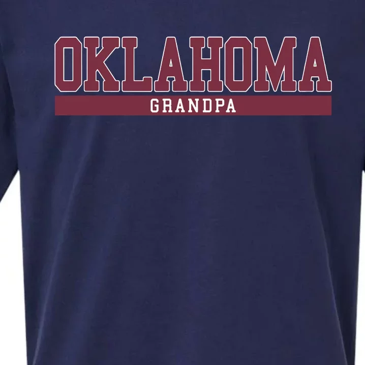 Oklahoma Grandpa Funny Sueded Cloud Jersey T-Shirt