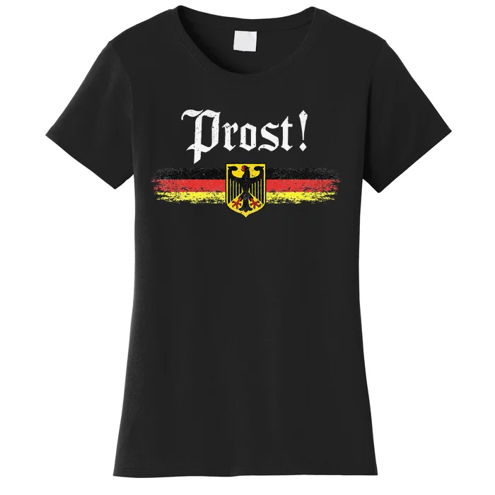 Oktoberfest German Flag Prost Vintage Women's T-Shirt