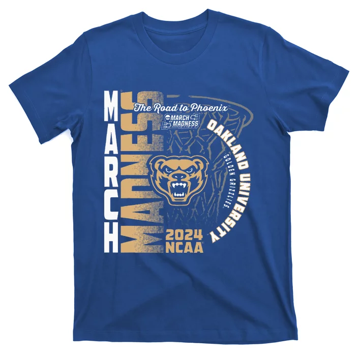 Oakland Golden Grizzlies March Madness 2024 Basketball T-Shirt