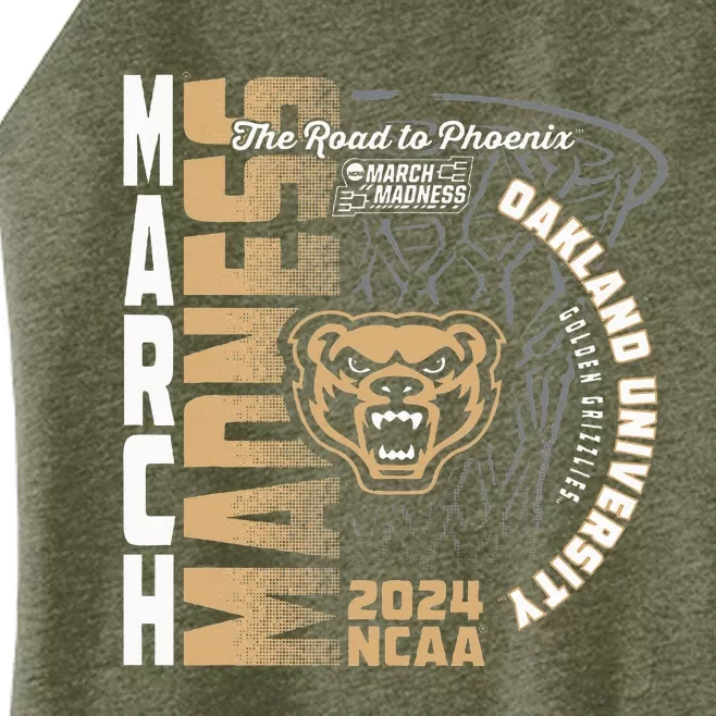 Oakland Golden Grizzlies March Madness 2024 Basketball Women’s Perfect Tri Rocker Tank