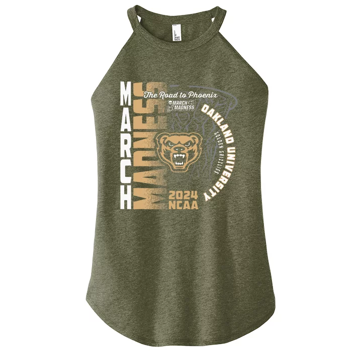 Oakland Golden Grizzlies March Madness 2024 Basketball Women’s Perfect Tri Rocker Tank