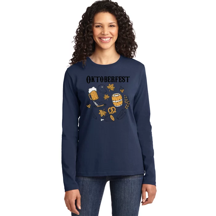 Oktoberfest German Germany Octoberfest Ladies Long Sleeve Shirt