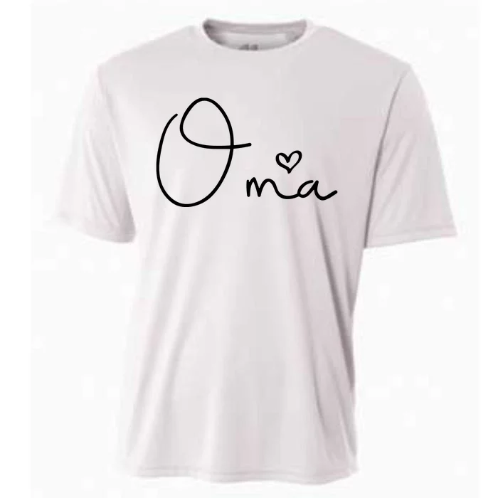 Oma German Grandma Mothers Day Christmas Birthday Cooling Performance Crew T-Shirt