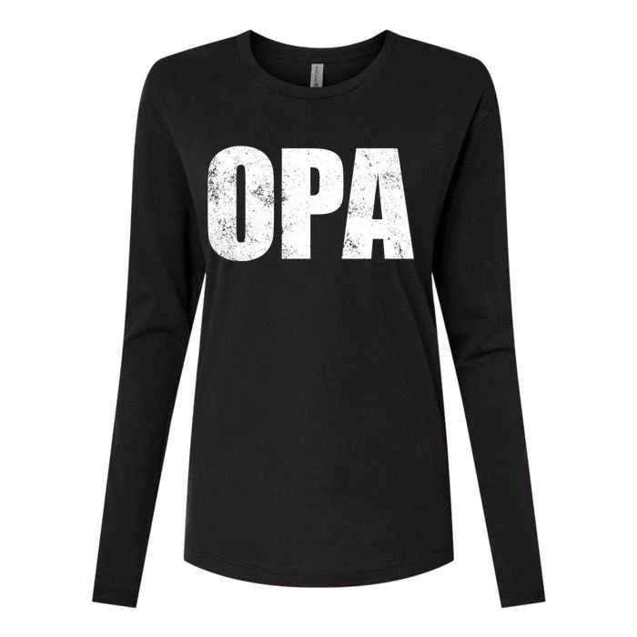 Opa Ger Grandfather FatherS Day Gift Grandpa Opa Gift Womens Cotton Relaxed Long Sleeve T-Shirt