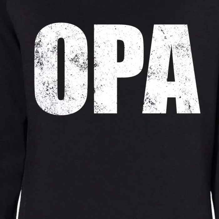 Opa Ger Grandfather FatherS Day Gift Grandpa Opa Gift Womens California Wash Sweatshirt