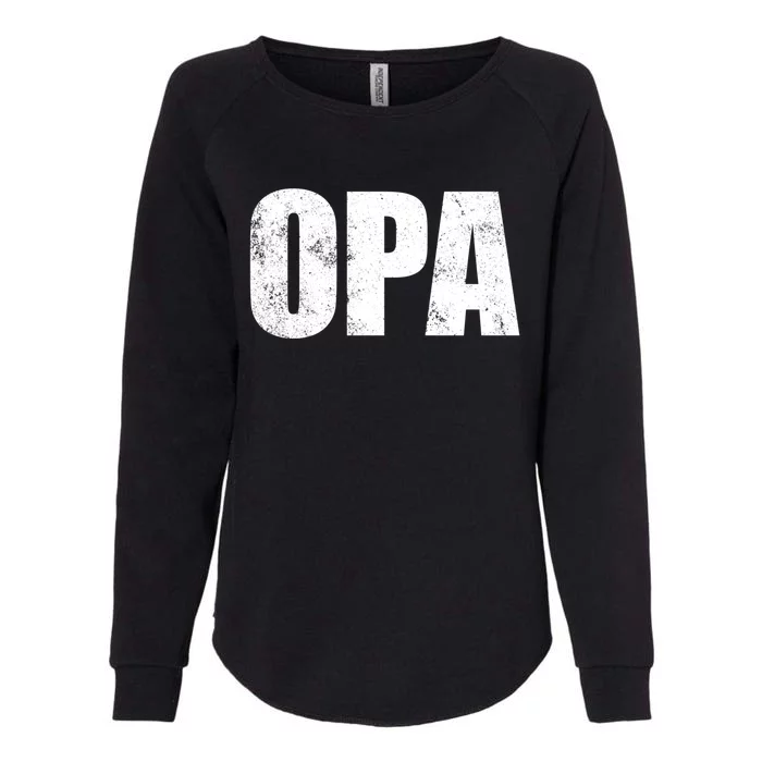 Opa Ger Grandfather FatherS Day Gift Grandpa Opa Gift Womens California Wash Sweatshirt