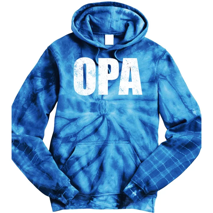 Opa Ger Grandfather FatherS Day Gift Grandpa Opa Gift Tie Dye Hoodie