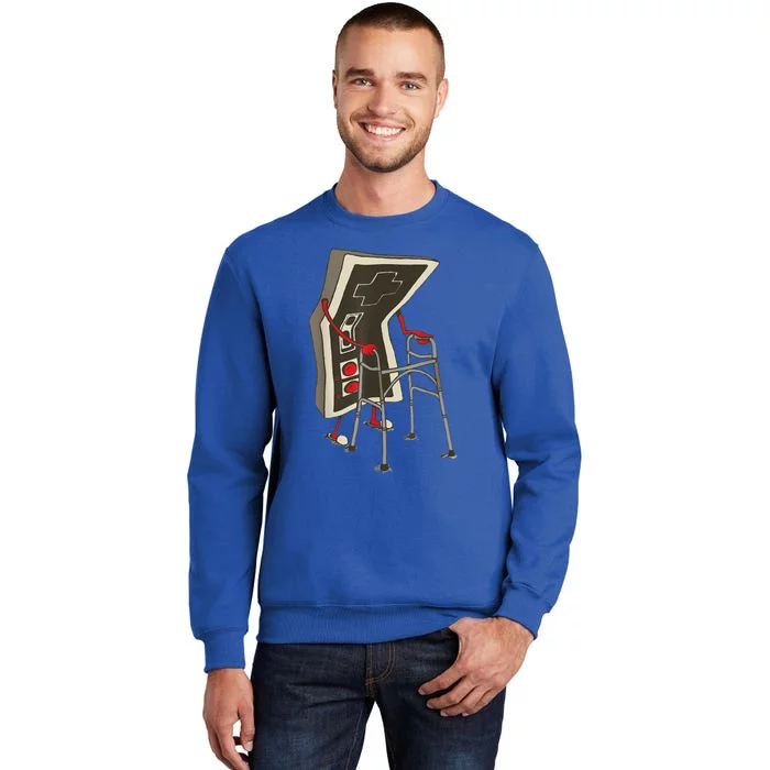 Old Gamer Gift Retro Video Game Old Gamer Gift Tall Sweatshirt