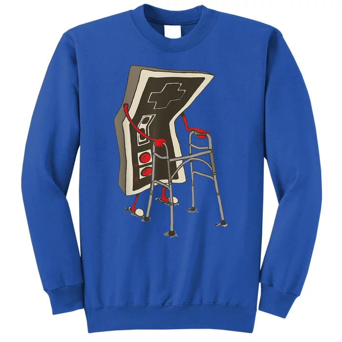 Old Gamer Gift Retro Video Game Old Gamer Gift Tall Sweatshirt